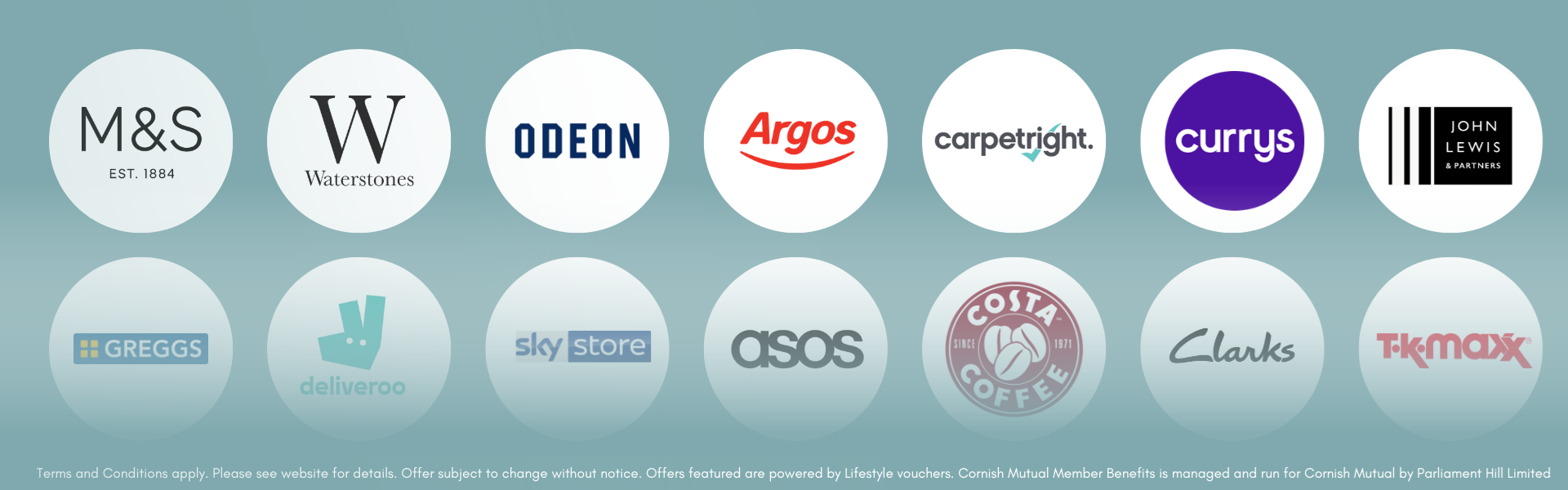 Cornish Mutual Member Benefits discounts offers brands