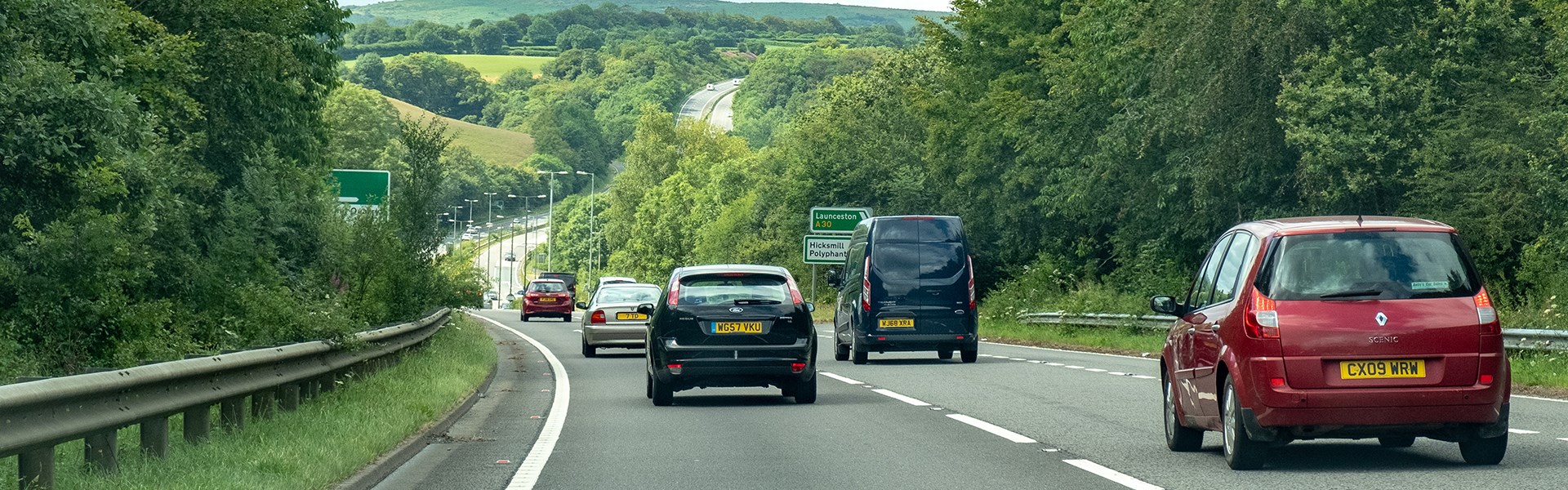 Cars Travelling Down The A30
