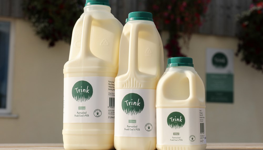 Three Trink Dairy Milk cartons