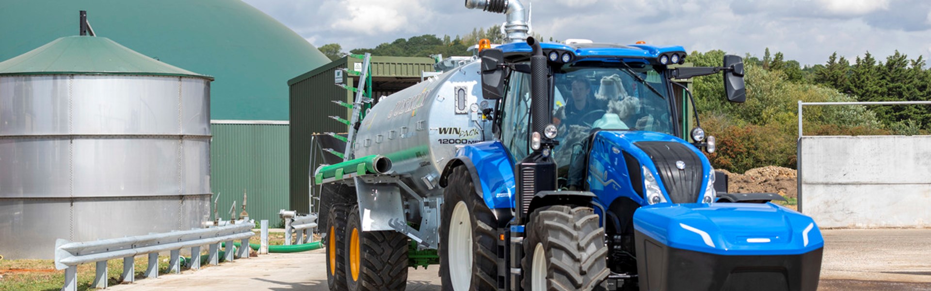 methane powered tractor