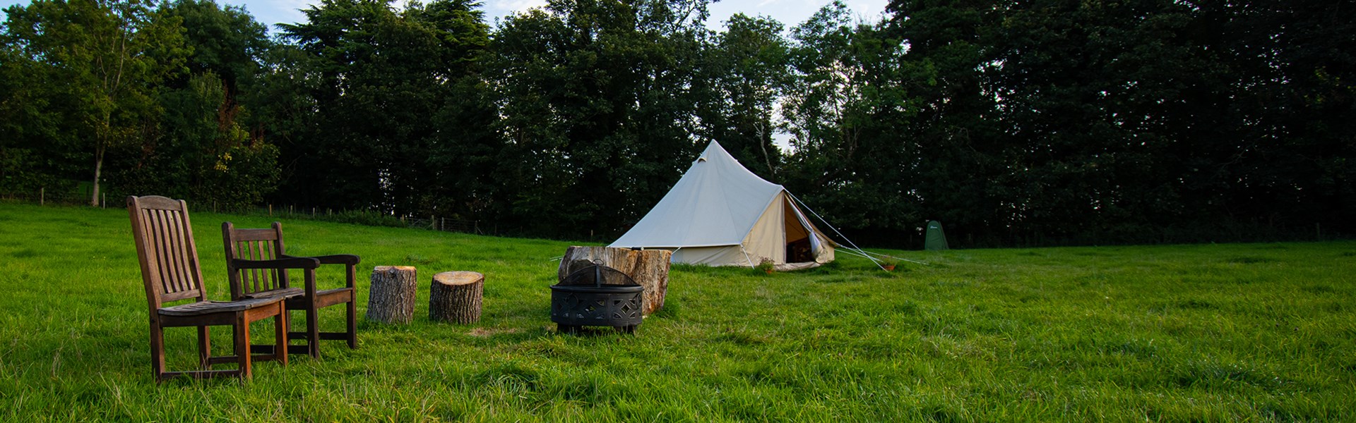 Glamping Tent White Field Diversification